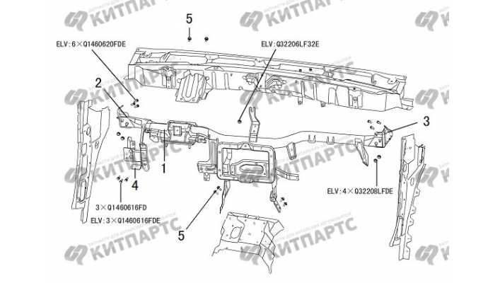 Кронштейн панели приборов Great Wall DW Hower H5