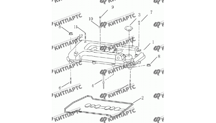 Клапанная крышка (1.8 L) Geely Emgrand (EC7)